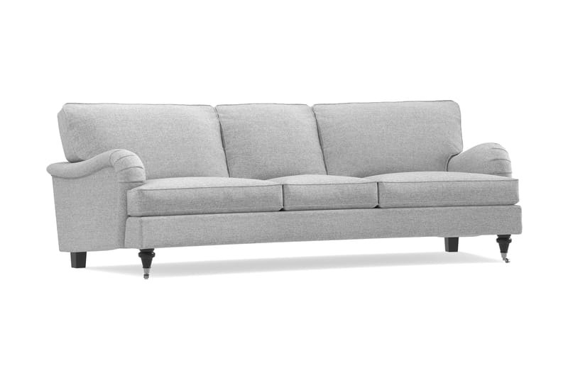 Howard Classic 3-seters Svunget Stoffsofa - Grå - Møbler - Sofaer - Howard-sofaer