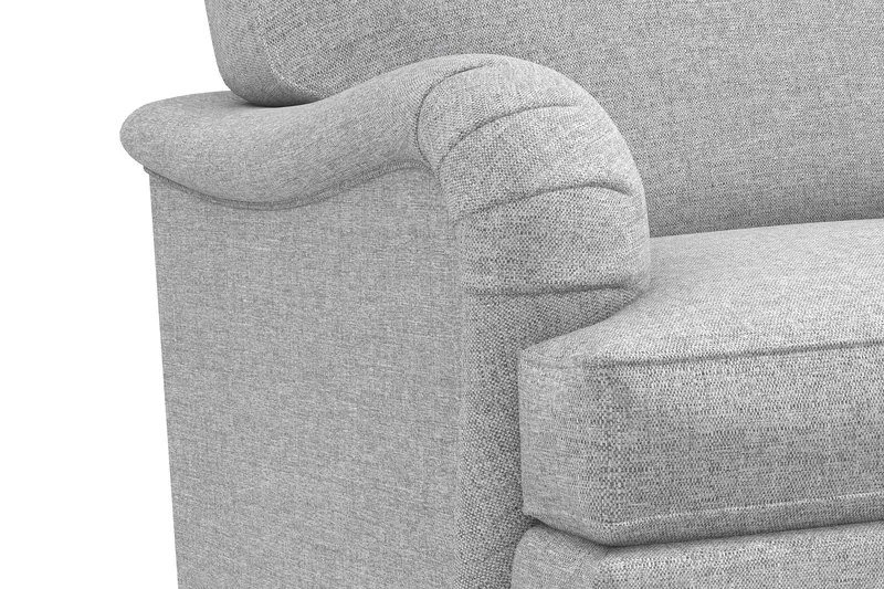 Howard Classic 3-seters Svunget Stoffsofa - Grå - Møbler - Sofaer - Howard-sofaer