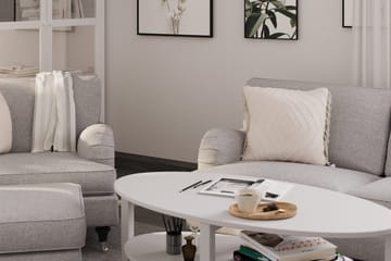 Howard Classic 3-seters Svunget Stoffsofa - Grå - Møbler - Sofaer - Howard-sofaer