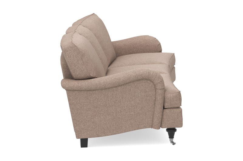 Howard Classic 3-seters Svunget Stoffsofa - Mørk beige - Møbler - Sofaer - Howard-sofaer