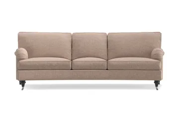 Howard Classic 3-seters Svunget Stoffsofa - Mørk beige - Møbler - Sofaer - Howard-sofaer