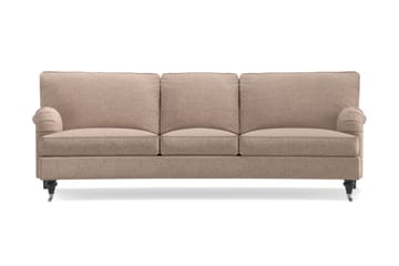 Howard Classic 3-seters Svunget Stoffsofa - Mørk beige - Møbler - Sofaer - Howard-sofaer