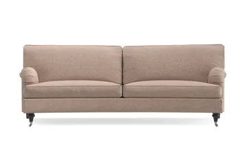 Howard Classic 3-seters Svunget Stoffsofa - Mørk beige - Møbler - Sofaer - Howard-sofaer
