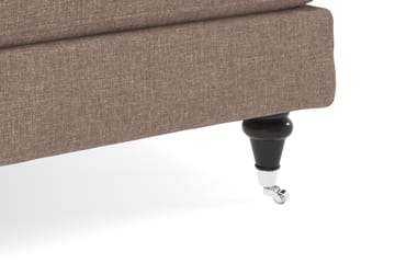 Howard Classic 3-seters Svunget Stoffsofa - Mørk beige - Møbler - Sofaer - Howard-sofaer