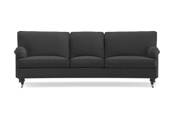 Howard Classic 3-seters Svunget Stoffsofa - Mørk grå - Møbler - Sofaer - Howard-sofaer
