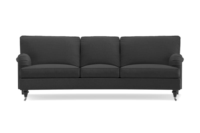 Howard Classic 3-seters Svunget Stoffsofa - Mørk grå - Møbler - Sofaer - Howard-sofaer