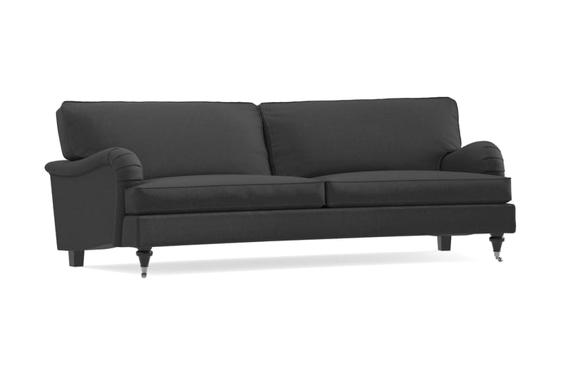 Howard Classic 3-seters Svunget Stoffsofa - Mørk grå - Møbler - Sofaer - Howard-sofaer
