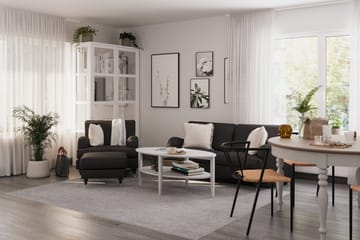 Howard Classic 3-seters Svunget Stoffsofa - Mørk grå - Møbler - Sofaer - Howard-sofaer