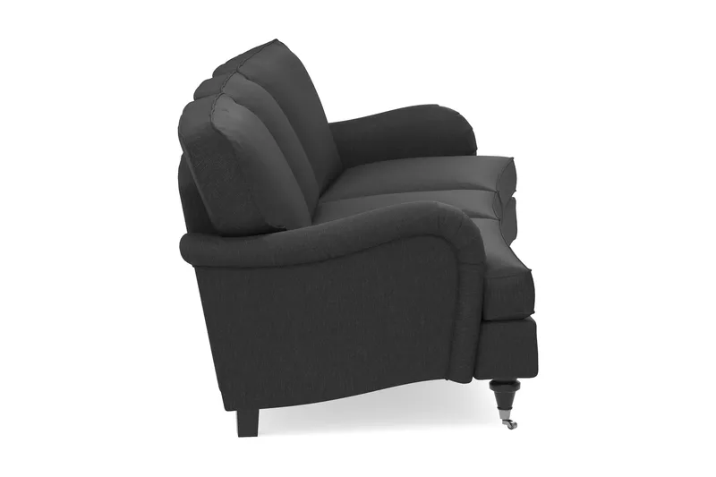 Howard Classic 3-seters Svunget Stoffsofa - Mørk grå - Møbler - Sofaer - Howard-sofaer