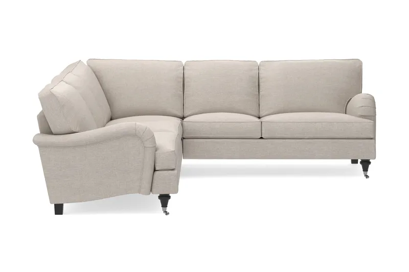 Howard Classic 6-seters L-formet Hjørnesofa i Stoff - Beige - Møbler - Sofaer - Howard-sofaer