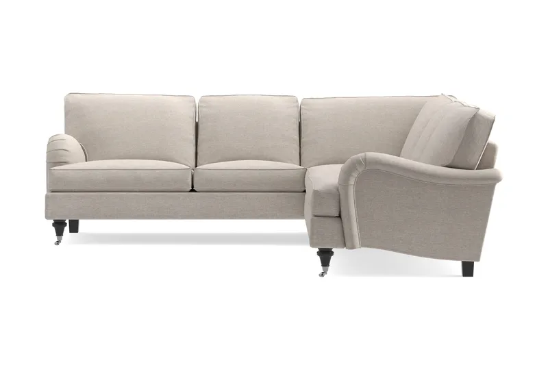 Howard Classic 6-seters L-formet Hjørnesofa i Stoff - Beige - Møbler - Sofaer - Howard-sofaer