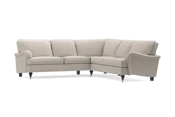 Howard Classic 6-seters L-formet Hjørnesofa i Stoff - Beige - Møbler - Sofaer - Howard-sofaer