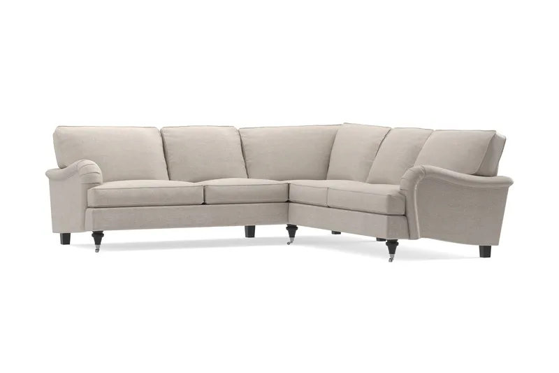 Howard Classic 6-seters L-formet Hjørnesofa i Stoff - Beige - Møbler - Sofaer - Howard-sofaer