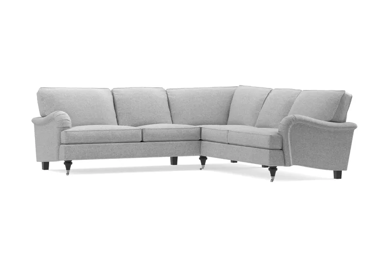 Howard Classic 6-seters L-formet Hjørnesofa i Stoff - Grå - Møbler - Sofaer - Howard-sofaer