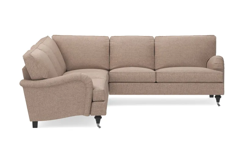 Howard Classic 6-seters L-formet Hjørnesofa i Stoff - Mørk beige - Møbler - Sofaer - Howard-sofaer