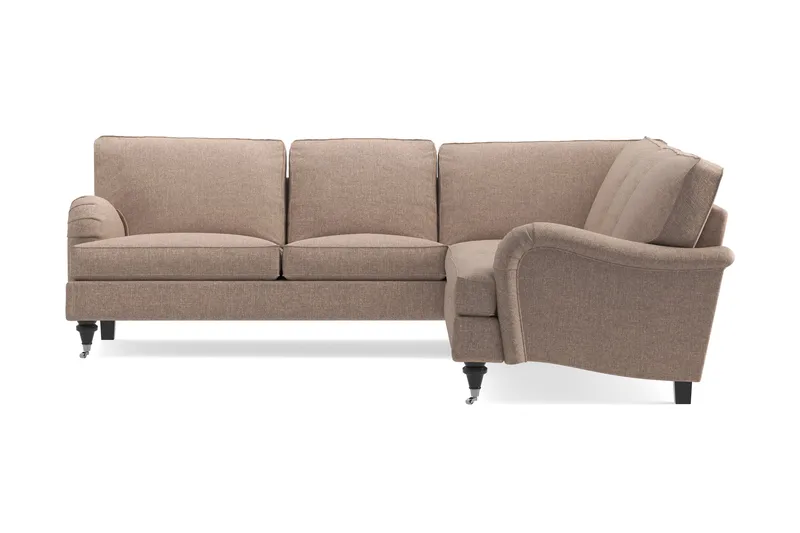 Howard Classic 6-seters L-formet Hjørnesofa i Stoff - Mørk beige - Møbler - Sofaer - Howard-sofaer