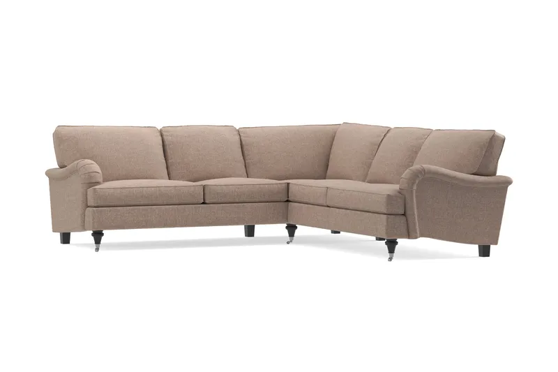 Howard Classic 6-seters L-formet Hjørnesofa i Stoff - Mørk beige - Møbler - Sofaer - Howard-sofaer