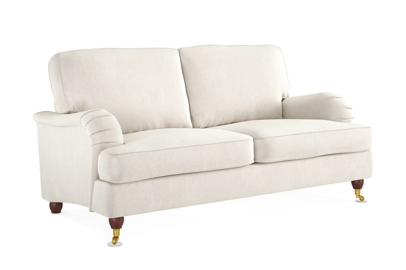 Howard Lyx 2-seters Fløyelssofa - Kremhvit - Møbler - Sofaer - Howard-sofaer
