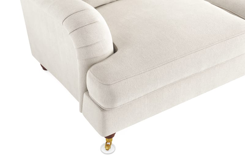 Howard Lyx 2-seters Fløyelssofa - Kremhvit - Møbler - Sofaer - Howard-sofaer