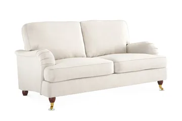 Howard Lyx 2-seters Fløyelssofa - Kremhvit - Møbler - Sofaer - Howard-sofaer