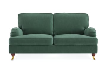 Howard Lyx 2-seters Fløyelssofa - Mørk grønn - Møbler - Sofaer - Howard-sofaer