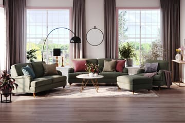 Howard Lyx 2-seters Manchestersofa - Mørk grønn - Møbler - Sofaer - Howard-sofaer