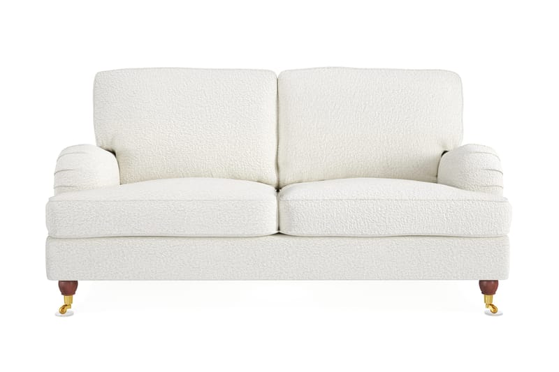 Howard Lyx 2-seters Sofa i Bouclé, Hvit