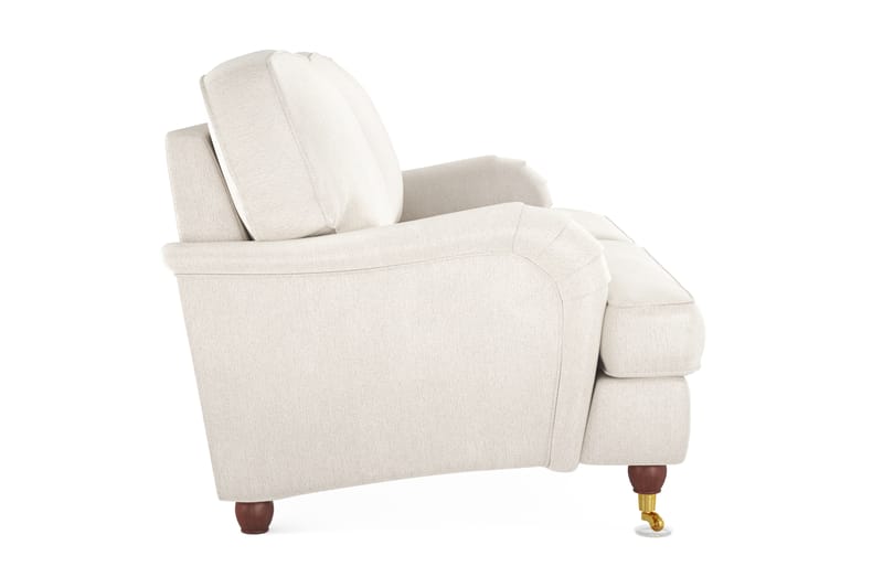 Howard Lyx 3-seters Fløyelssofa - Kremhvit - Møbler - Sofaer - Howard-sofaer