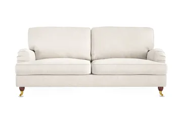 Howard Lyx 3-seters Fløyelssofa - Kremhvit - Møbler - Sofaer - Howard-sofaer