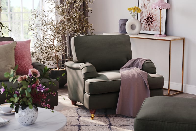 Howard Lyx 3-seters Manchestersofa - Mørk grå - Møbler - Sofaer - Howard-sofaer
