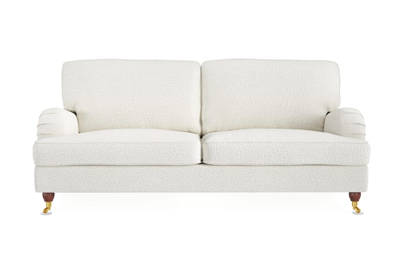 Howard Lyx 3-seters Sofa i Bouclé, Hvit