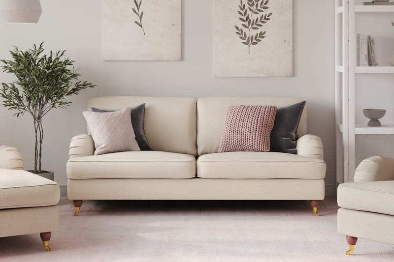 Howard Lyx 3-seters Stoffsofa - Beige - Møbler - Sofaer - Howard-sofaer