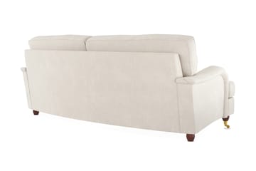 Howard Lyx 3-seters Svunget Fløyelssofa - Kremhvit - Møbler - Sofaer - Howard-sofaer