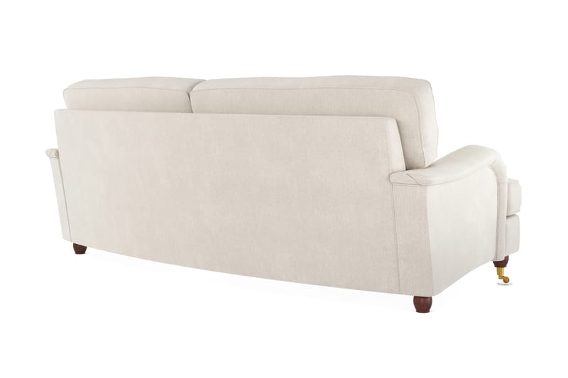 Howard Lyx 3-seters Svunget Fløyelssofa - Kremhvit - Møbler - Sofaer - Howard-sofaer