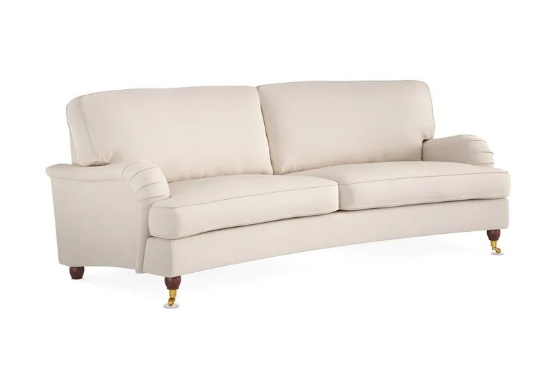 Howard Lyx 3-seters Svunget Manchestersofa - Beige - Møbler - Sofaer - Howard-sofaer
