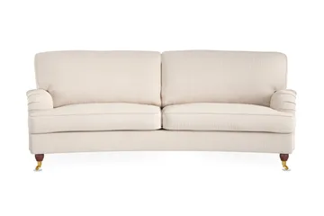Howard Lyx 3-seters Svunget Manchestersofa - Beige - Møbler - Sofaer - Howard-sofaer