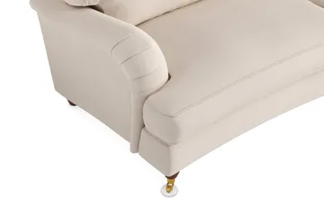 Howard Lyx 3-seters Svunget Manchestersofa - Beige - Møbler - Sofaer - Howard-sofaer