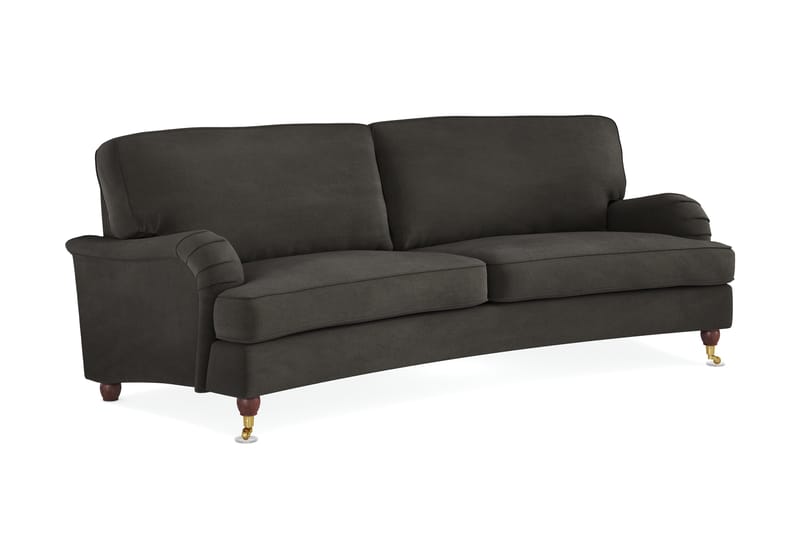 Howard Lyx 3-seters Svunget Manchestersofa - Mørk grå - Møbler - Sofaer - Howard-sofaer
