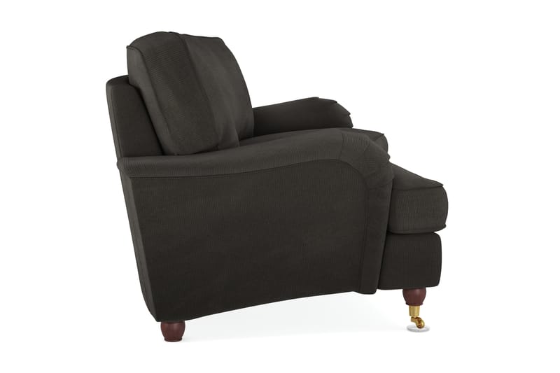 Howard Lyx 3-seters Svunget Manchestersofa - Mørk grå - Møbler - Sofaer - Howard-sofaer
