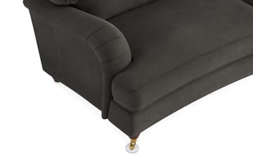 Howard Lyx 3-seters Svunget Manchestersofa - Mørk grå - Møbler - Sofaer - Howard-sofaer