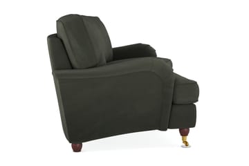 Howard Lyx 3-seters Svunget Manchestersofa - Mørk grønn - Møbler - Sofaer - Howard-sofaer
