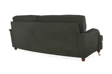 Howard Lyx 3-seters Svunget Manchestersofa - Mørk grønn - Møbler - Sofaer - Howard-sofaer