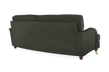Howard Lyx 3-seters Svunget Manchestersofa - Mørk grønn - Møbler - Sofaer - Howard-sofaer