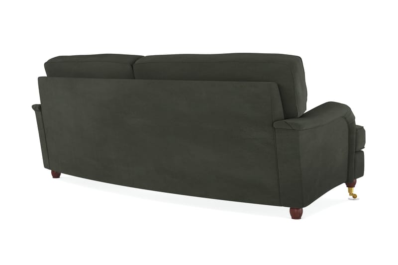 Howard Lyx 3-seters Svunget Manchestersofa - Mørk grønn - Møbler - Sofaer - Howard-sofaer