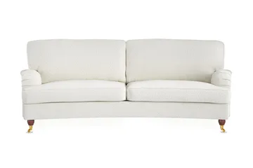 Howard Lyx 3-seters Svunget Sofa i Bouclé - Hvit - Møbler - Sofaer - Howard-sofaer