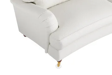 Howard Lyx 3-seters Svunget Sofa i Bouclé - Hvit - Møbler - Sofaer - Howard-sofaer