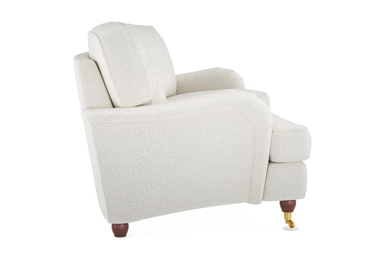 Howard Lyx 3-seters Svunget Sofa i Bouclé - Hvit - Møbler - Sofaer - Howard-sofaer
