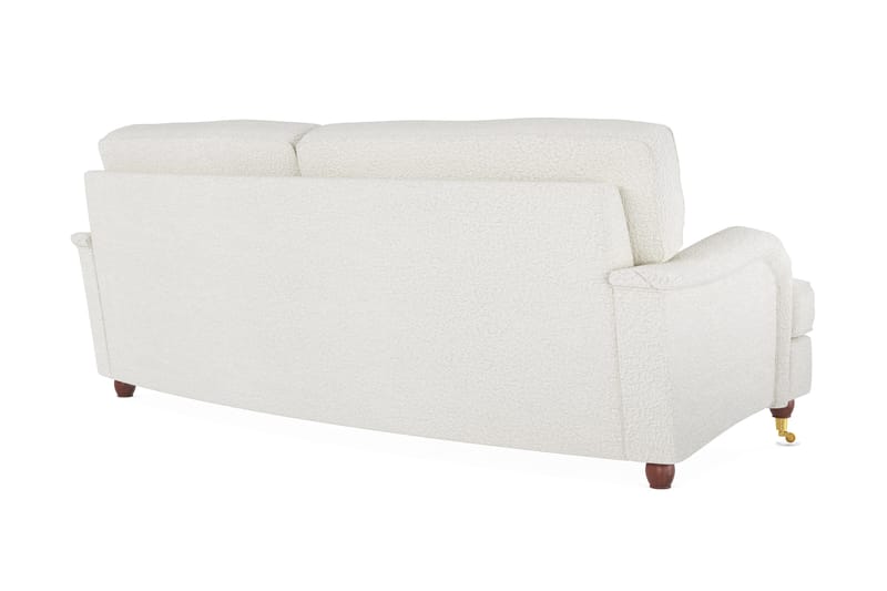 Howard Lyx 3-seters Svunget Sofa i Bouclé - Hvit - Møbler - Sofaer - Howard-sofaer