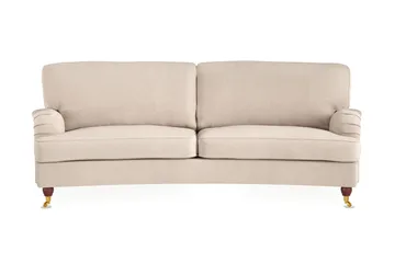 Howard Lyx 3-seters Svunget Stoffsofa - Beige - Møbler - Sofaer - Howard-sofaer