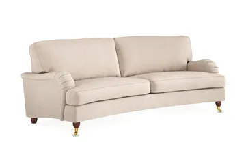 Howard Lyx 3-seters Svunget Stoffsofa - Beige - Møbler - Sofaer - Howard-sofaer